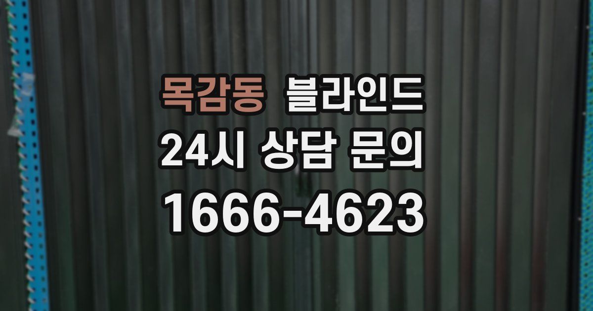목감동 블라인드