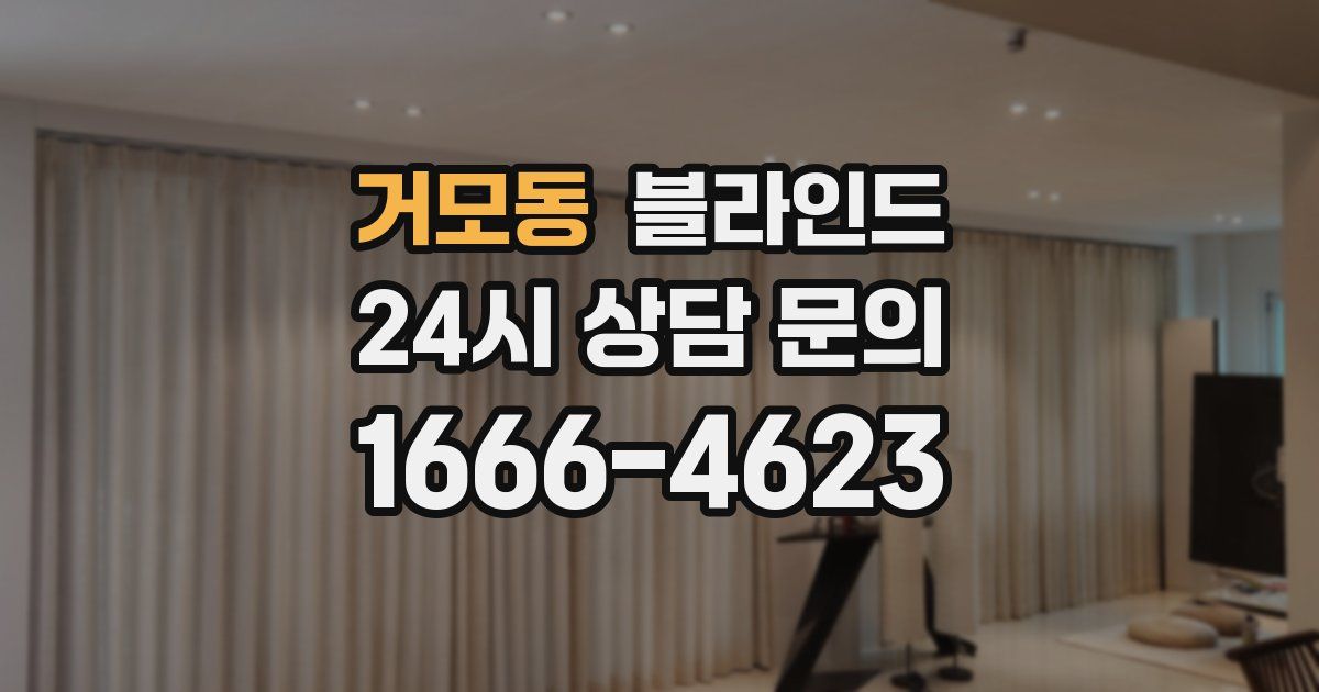 거모동 블라인드