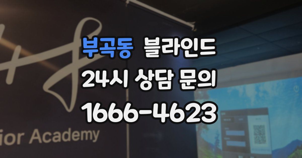 부곡동 블라인드