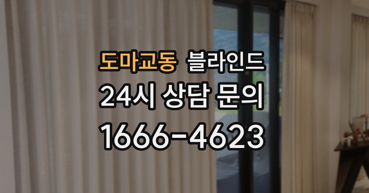 도마교동 블라인드
