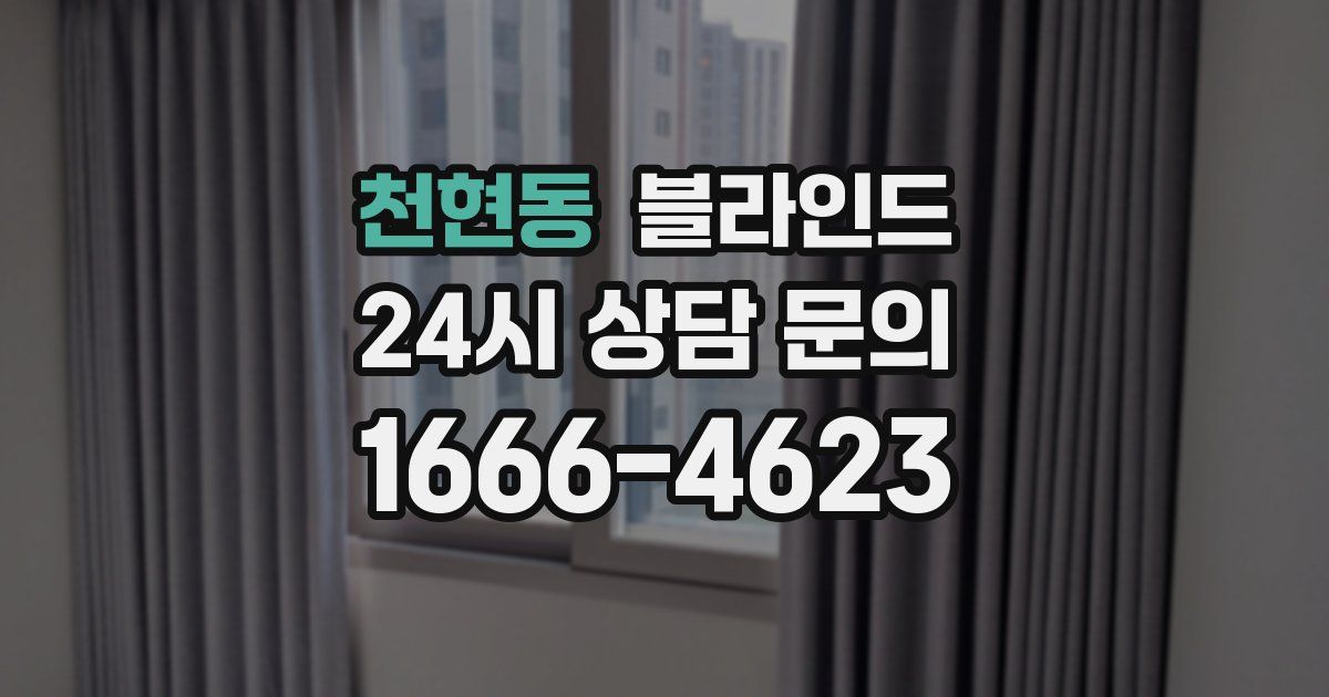 천현동 블라인드