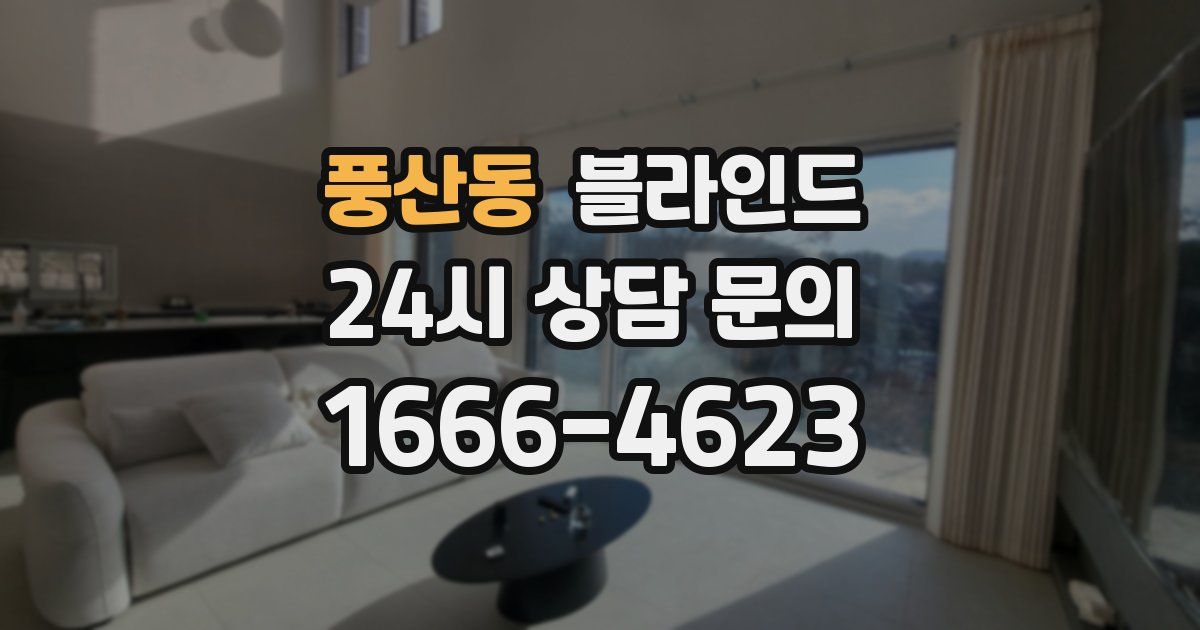 풍산동 블라인드