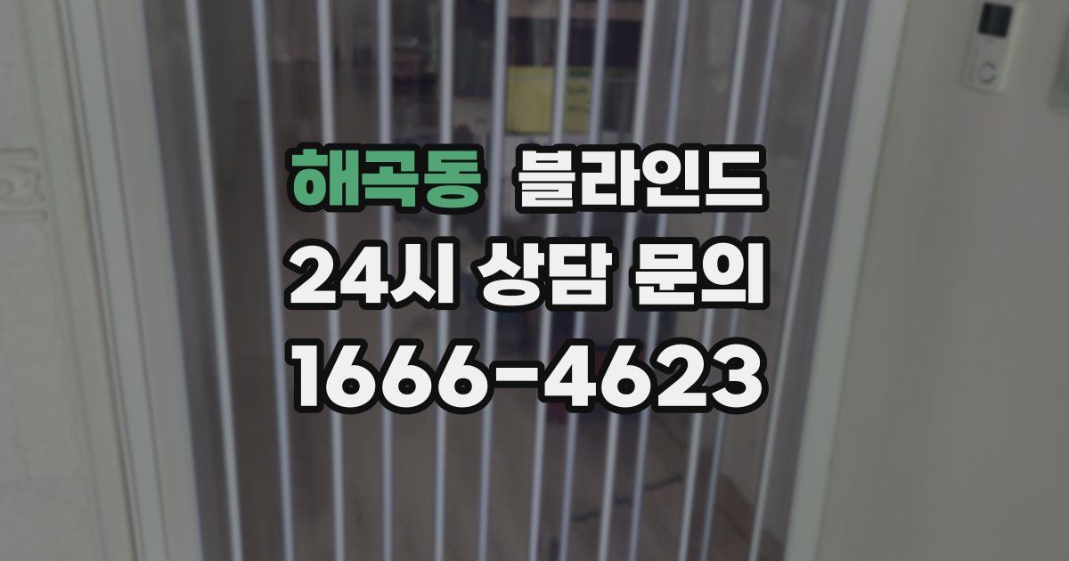 해곡동 블라인드