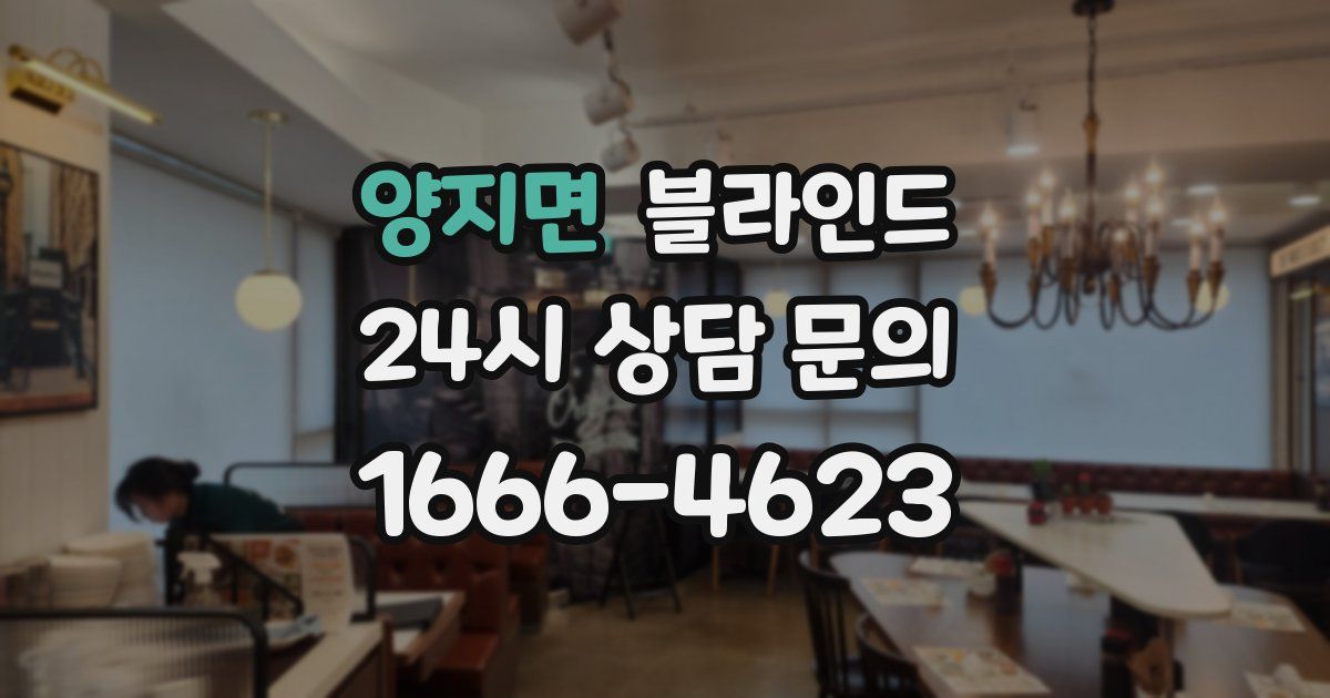 양지면 블라인드