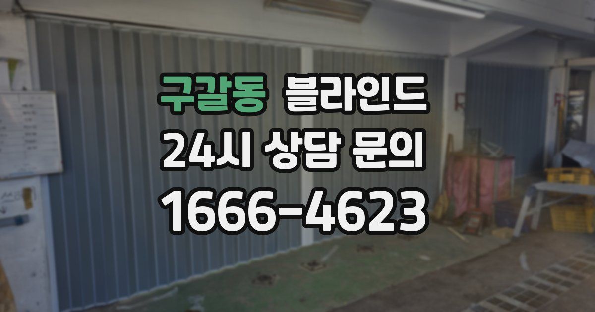 구갈동 블라인드