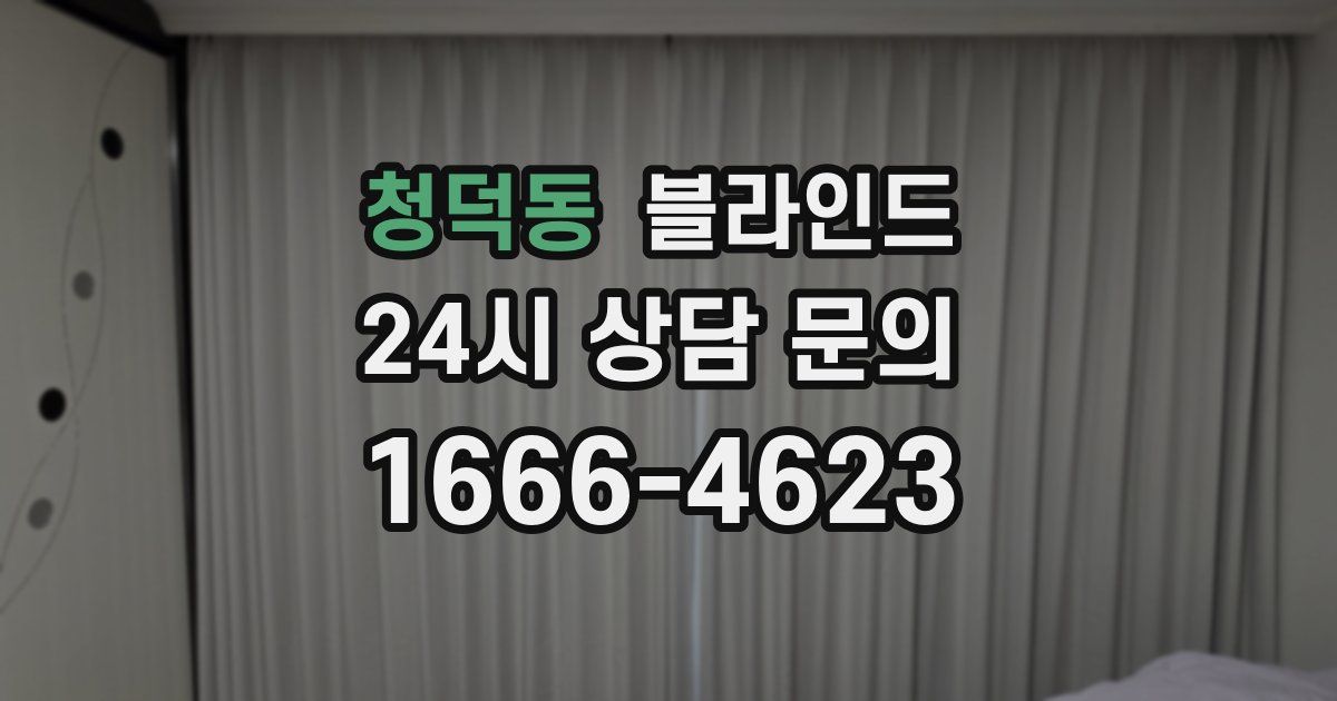 청덕동 블라인드