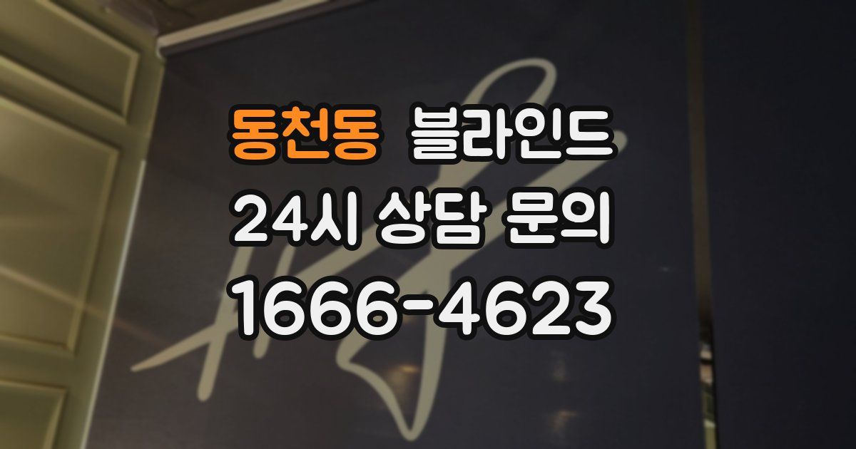 동천동 블라인드
