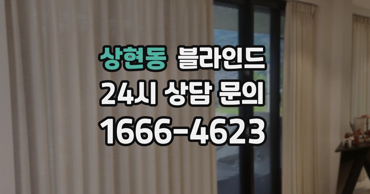 상현동 블라인드