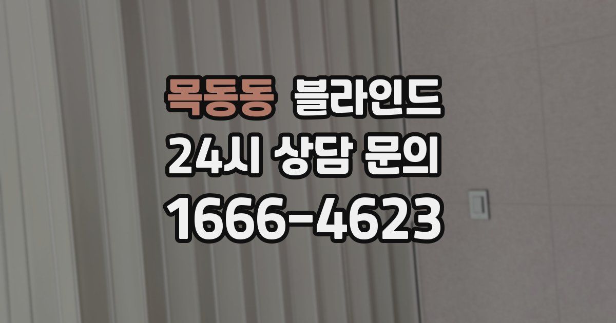 목동동 블라인드