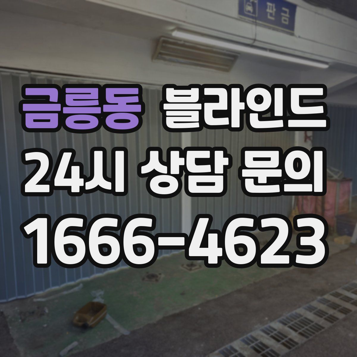 금릉동 블라인드