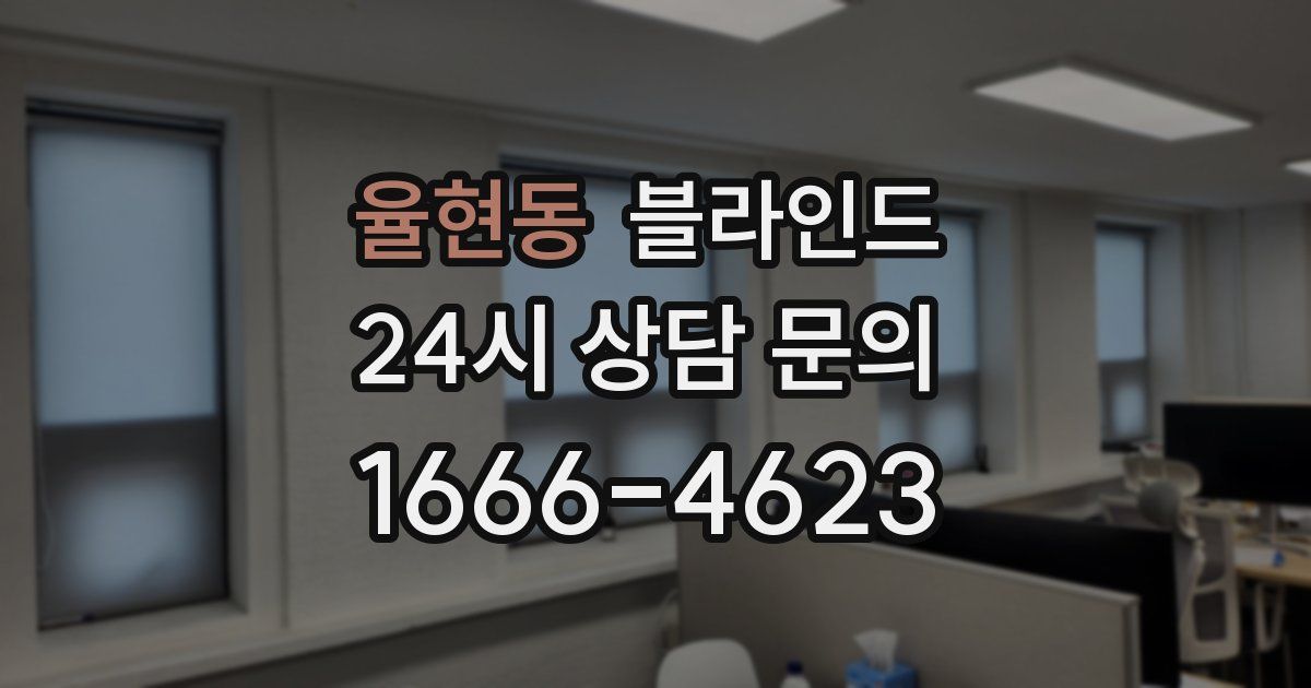 율현동 블라인드