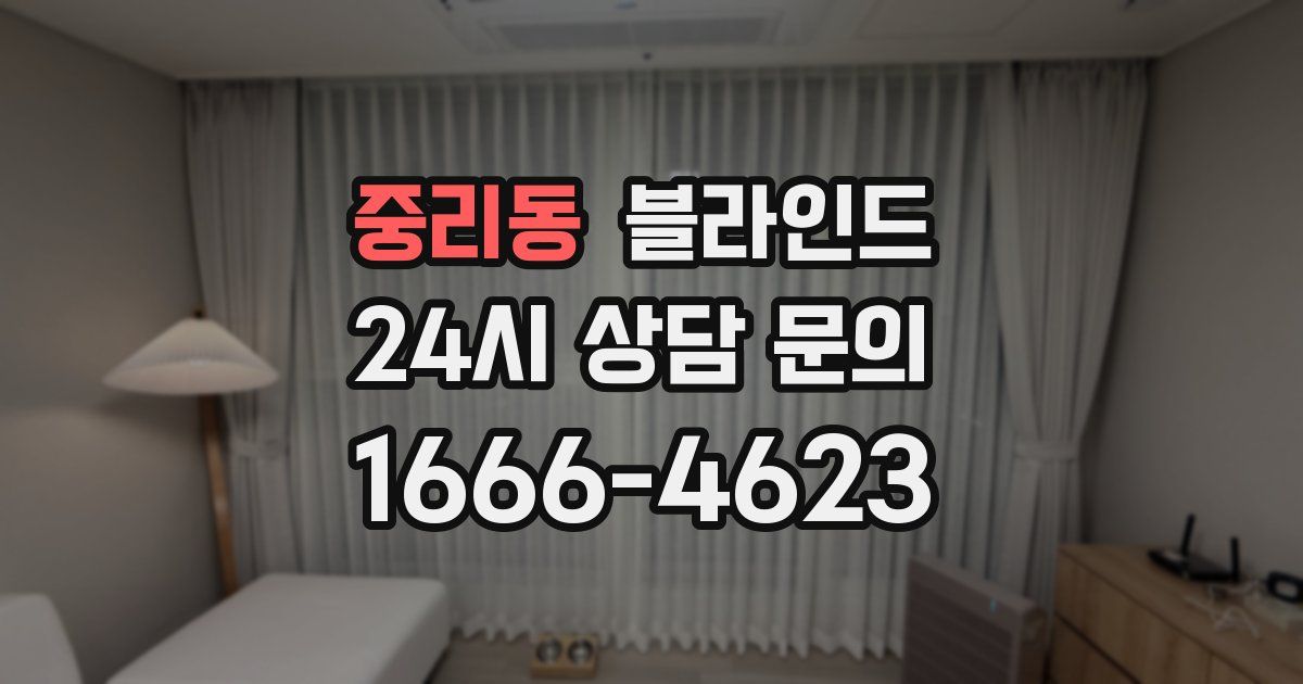 중리동 블라인드
