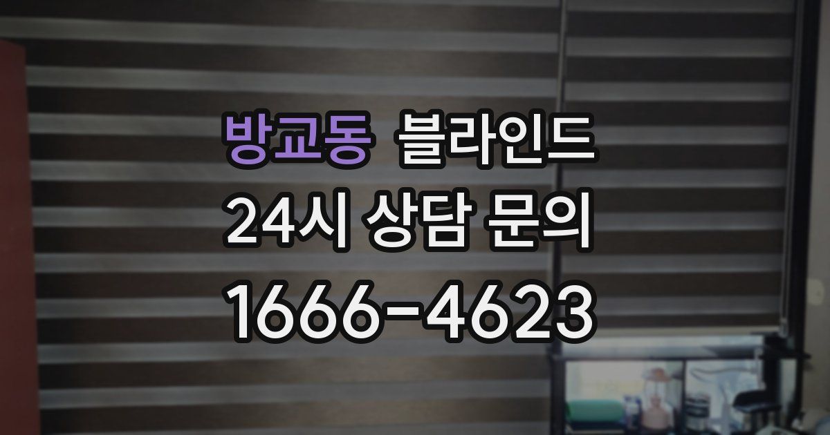 방교동 블라인드