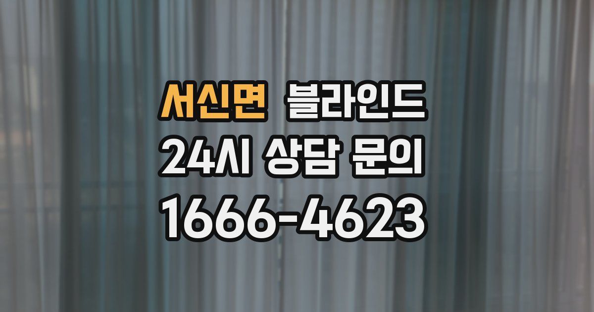 서신면 블라인드