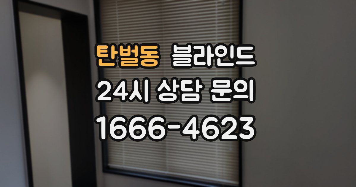 탄벌동 블라인드
