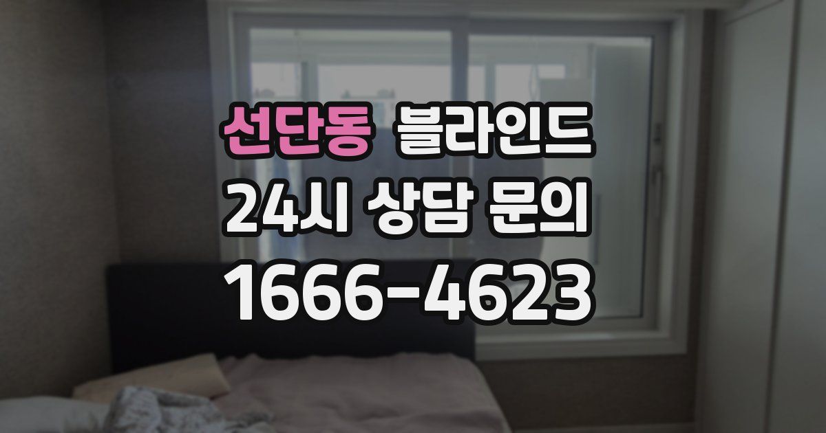 선단동 블라인드