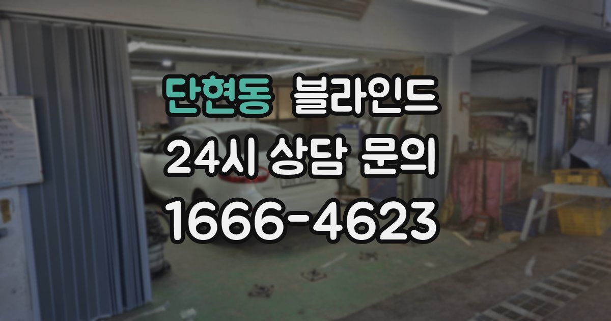 단현동 블라인드