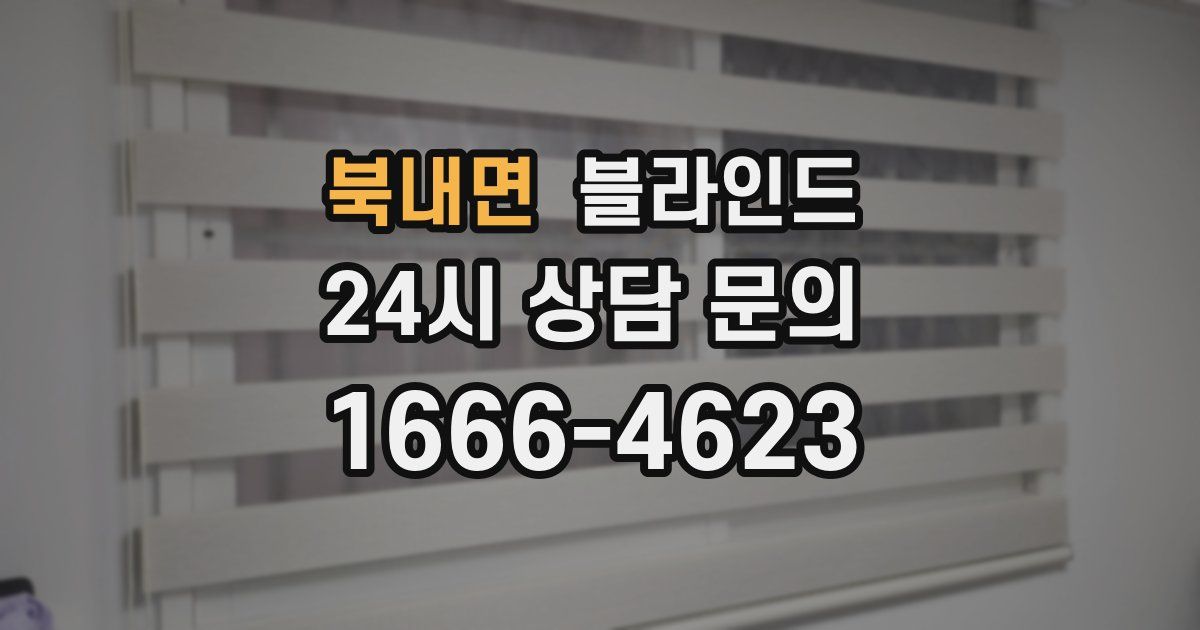 북내면 블라인드