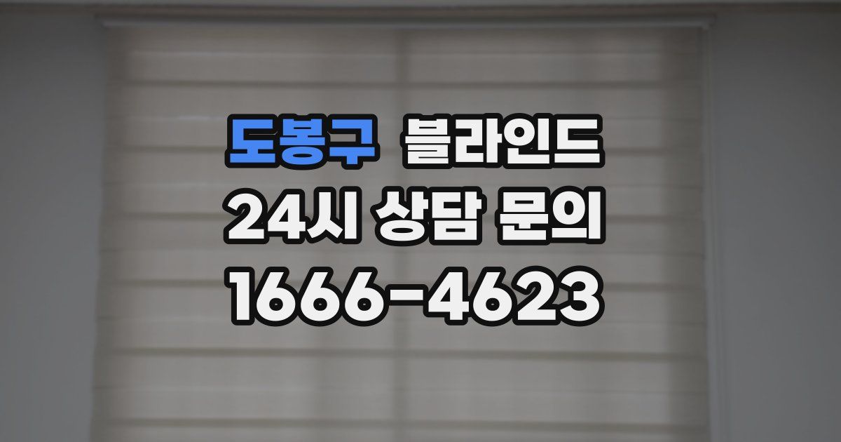 도봉구 블라인드