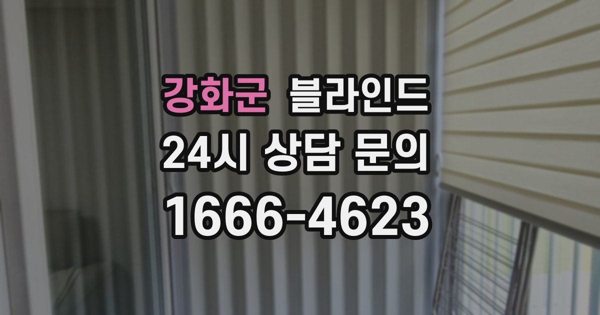 강화군 블라인드