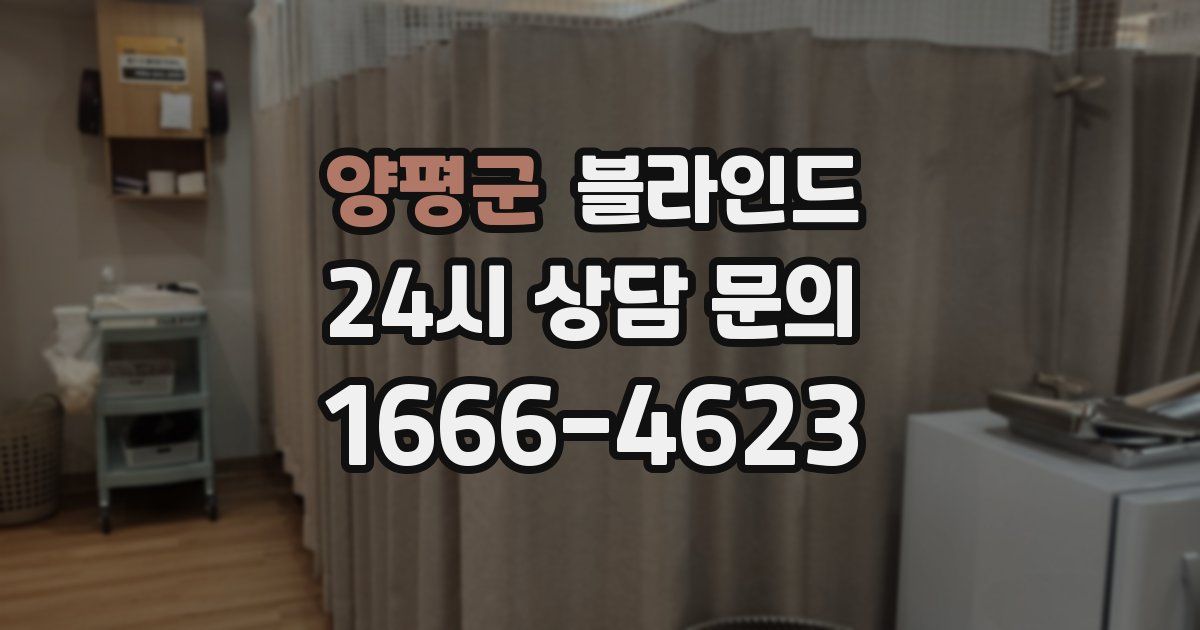 양평군 블라인드