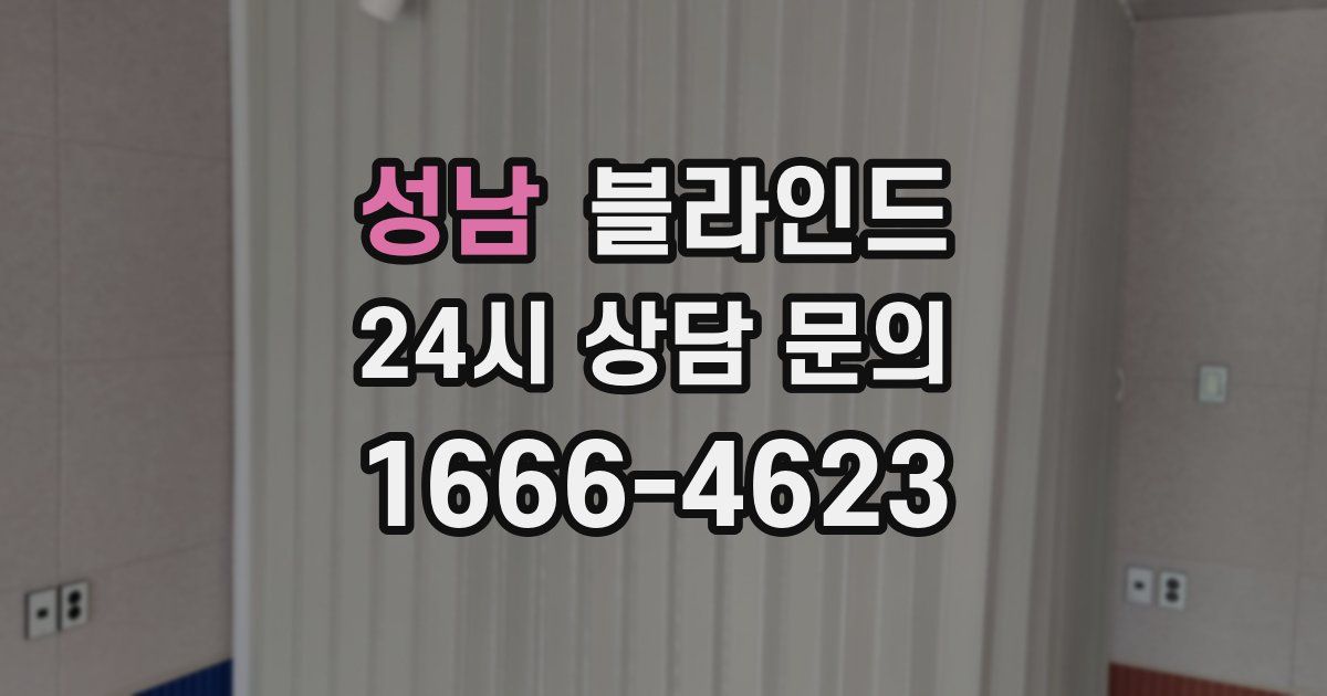 성남 블라인드
