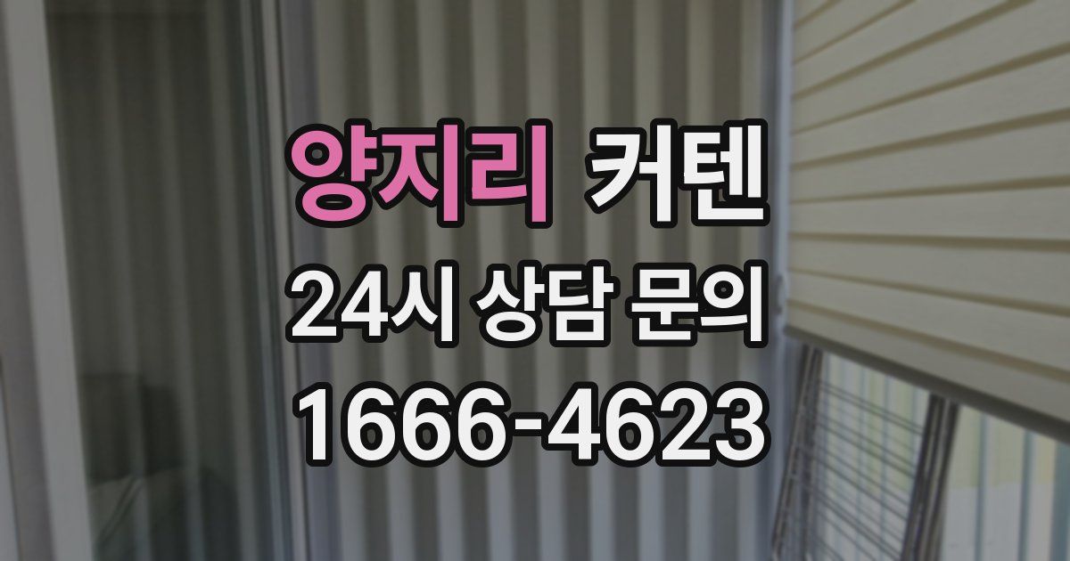 양지리 커텐