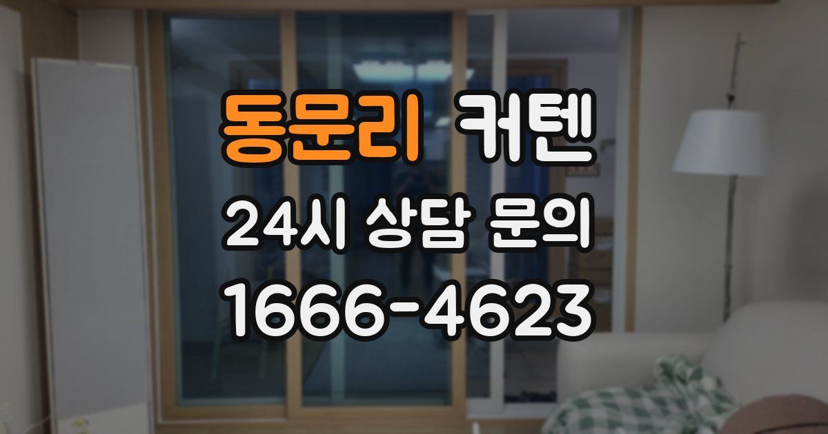 동문리 커텐