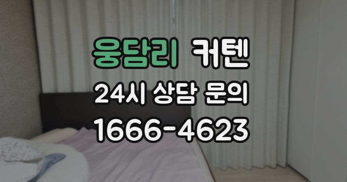 웅담리 커텐