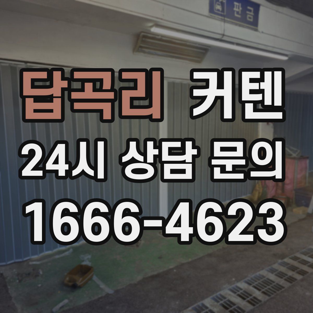 답곡리 커텐