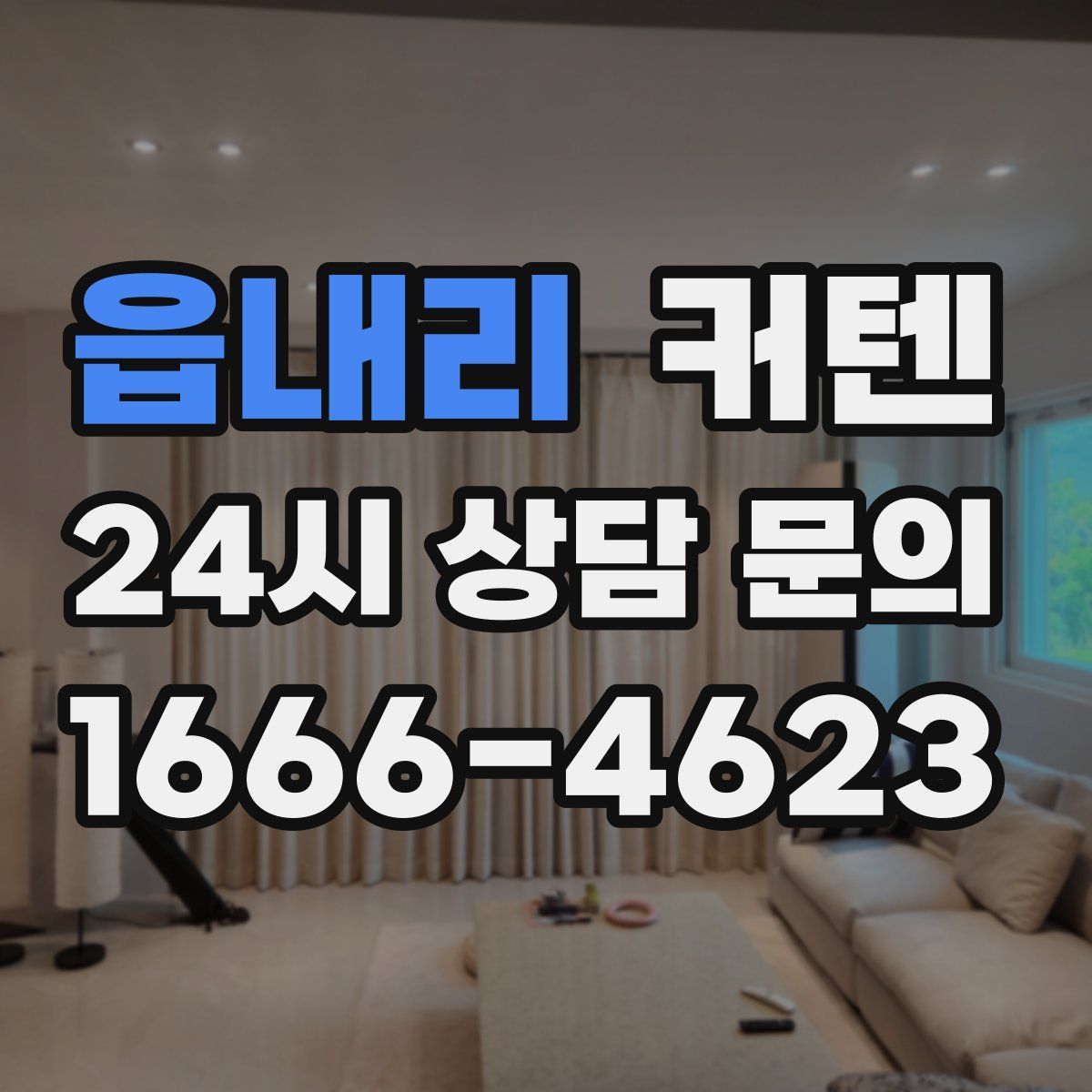 읍내리 커텐