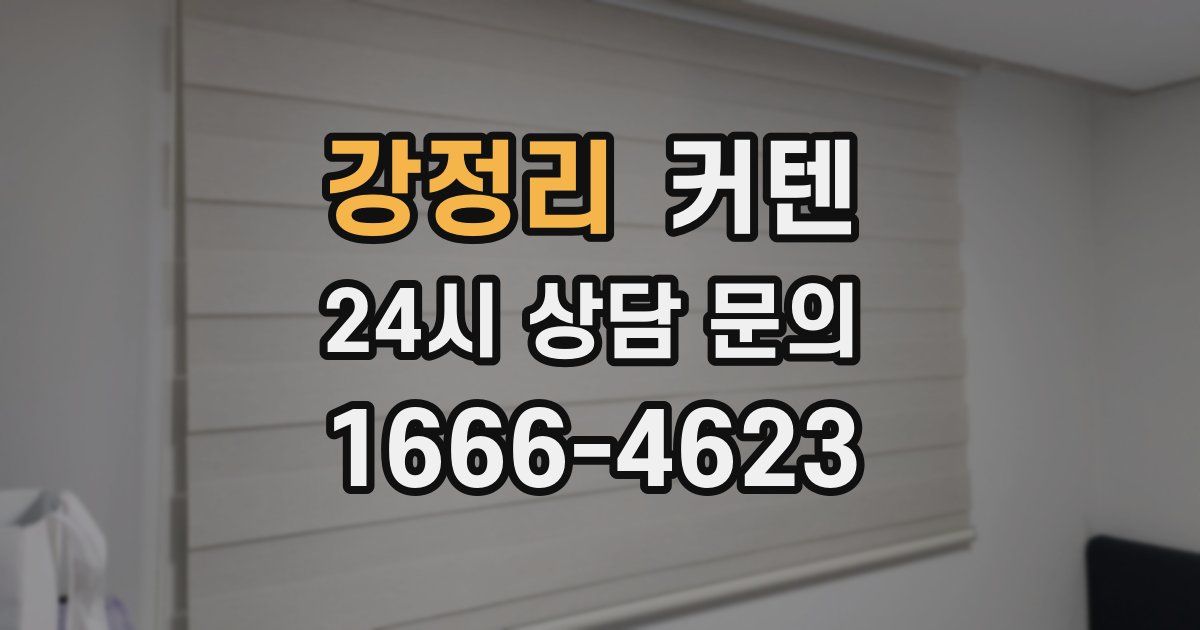 강정리 커텐