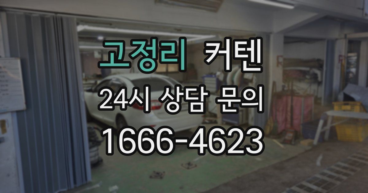 고정리 커텐