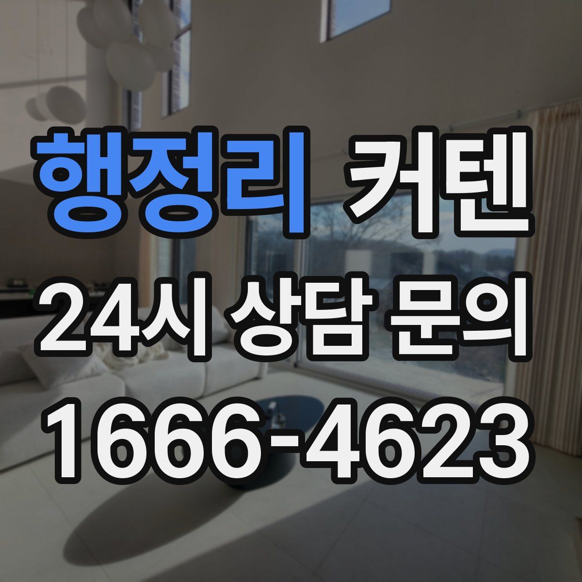 행정리 커텐