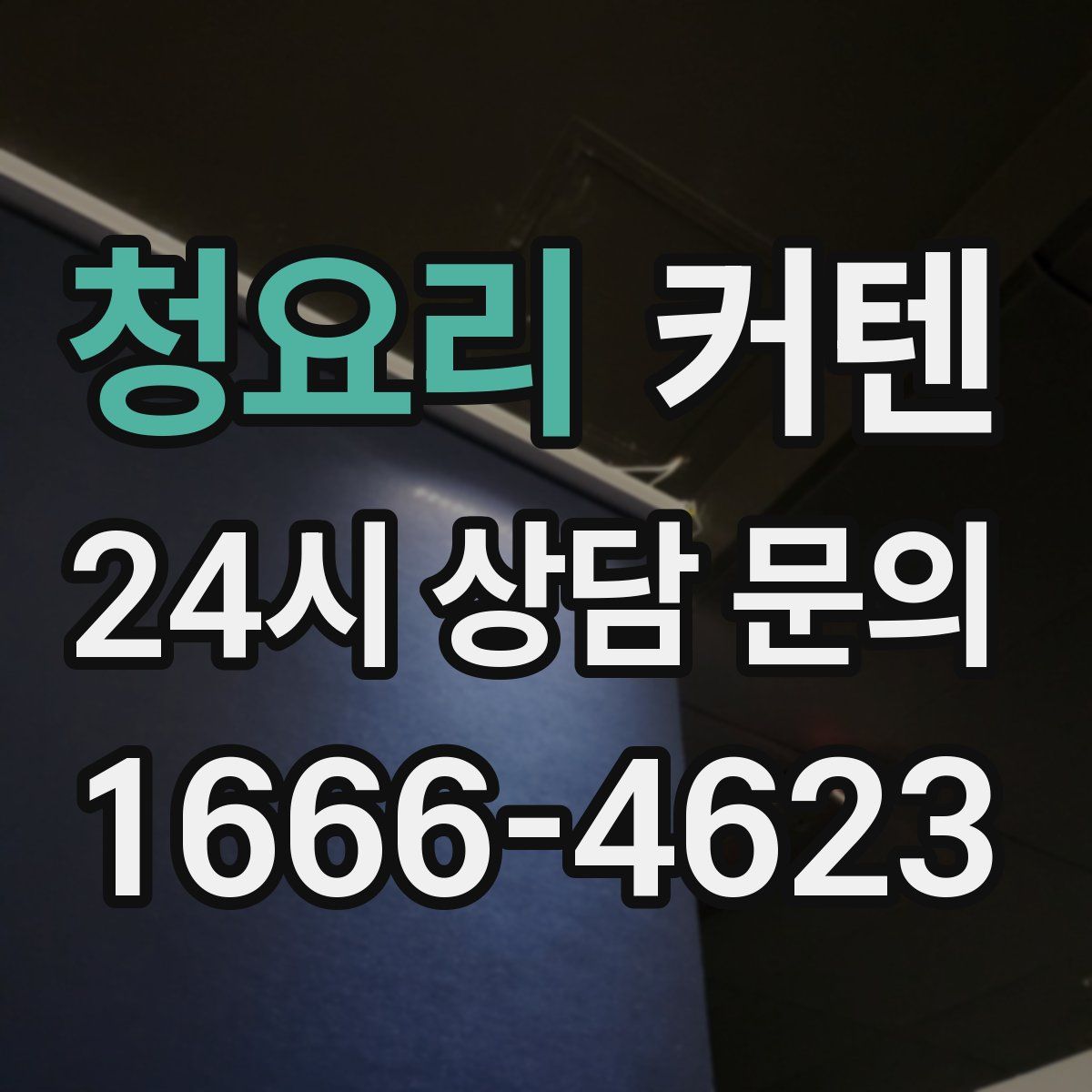 청요리 커텐