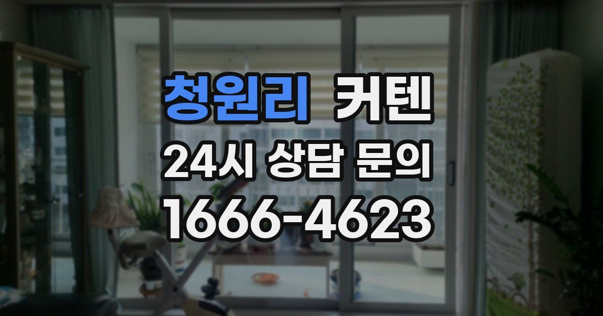 청원리 커텐