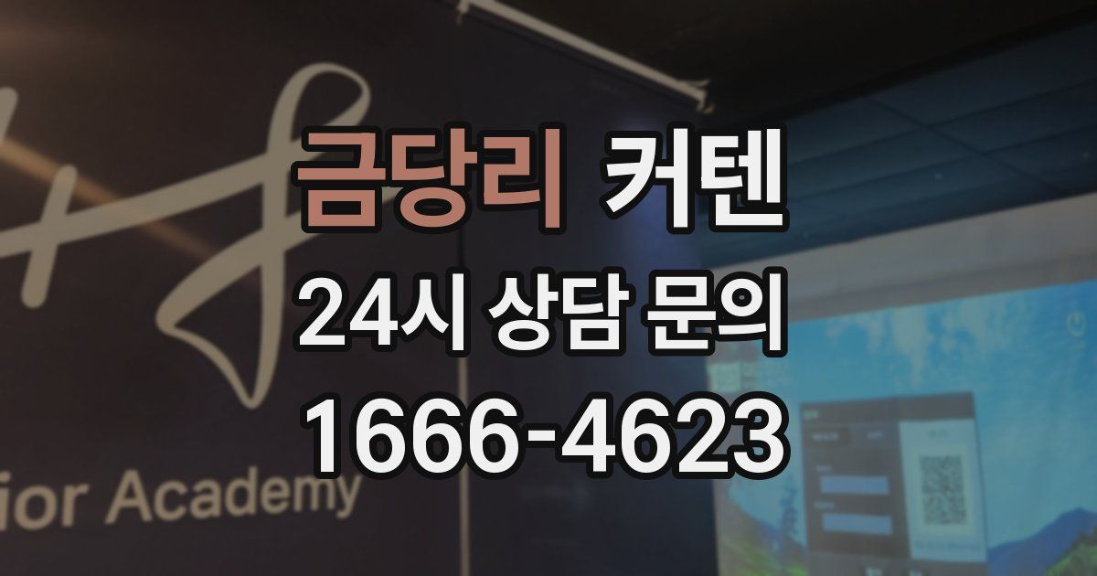 금당리 커텐