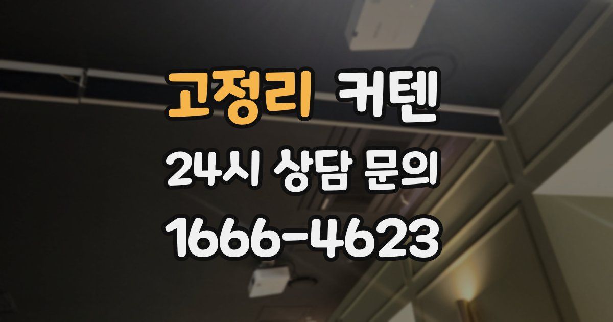 고정리 커텐