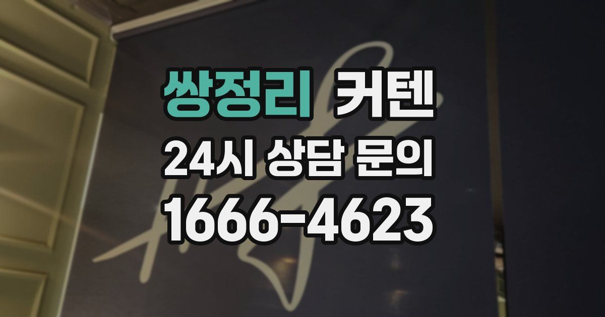 쌍정리 커텐