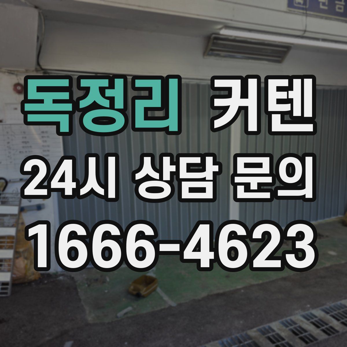 독정리 커텐