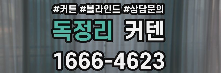 독정리 커텐