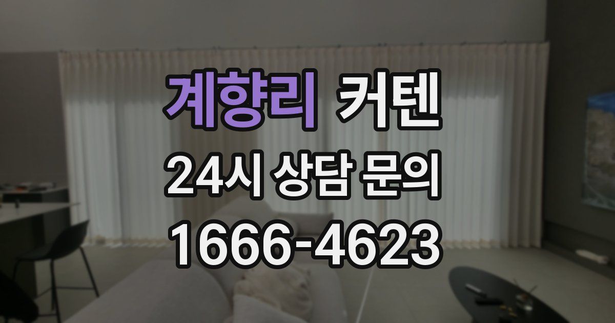 계향리 커텐