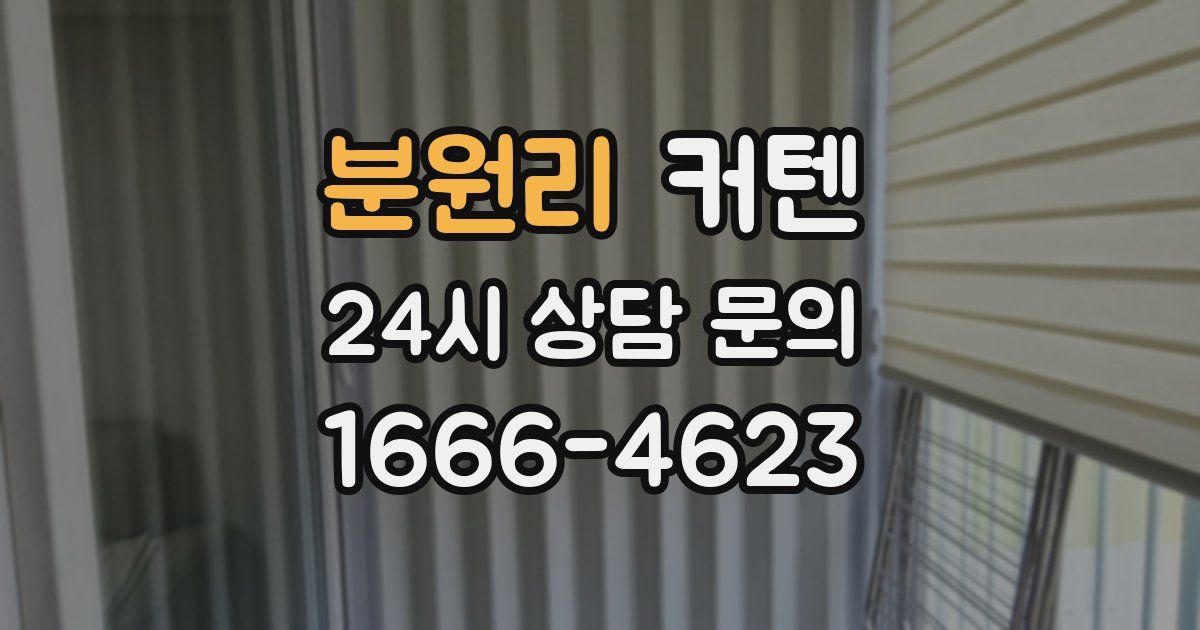 분원리 커텐