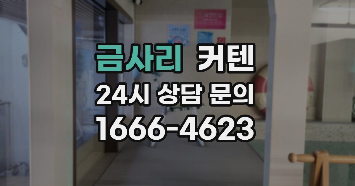 금사리 커텐