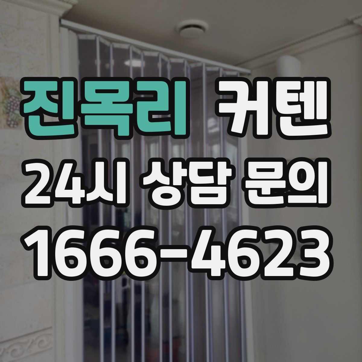 진목리 커텐