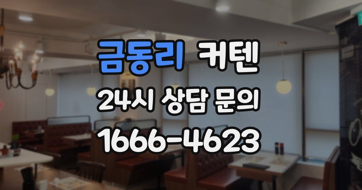 금동리 커텐