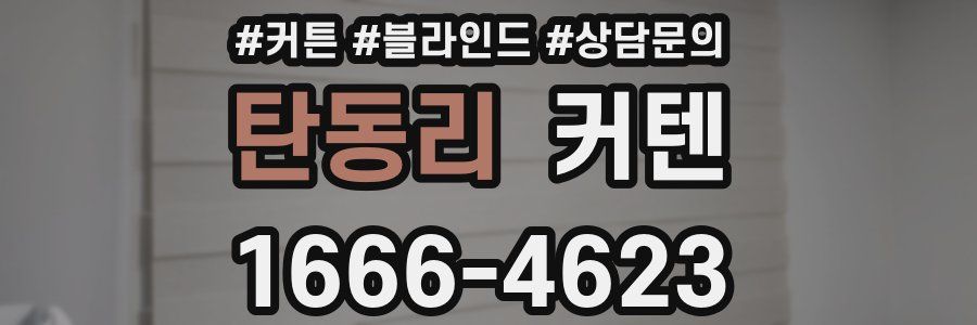 탄동리 커텐