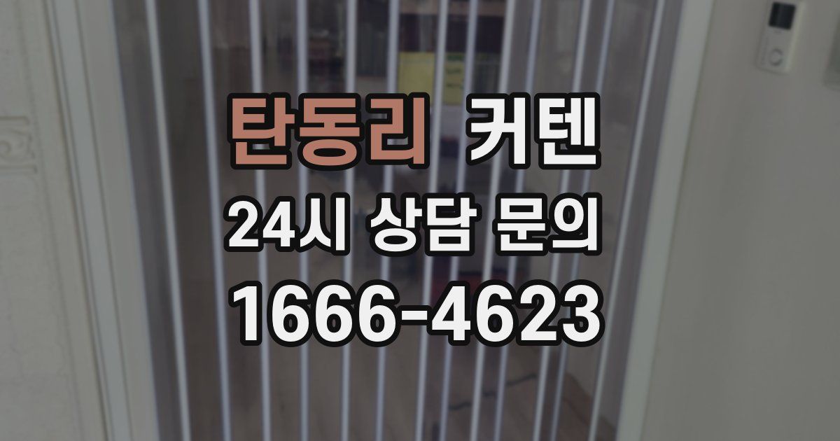 탄동리 커텐