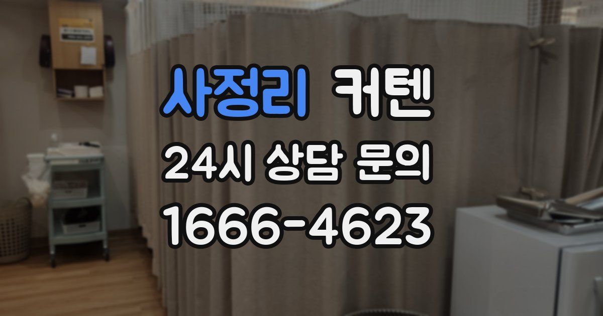 사정리 커텐