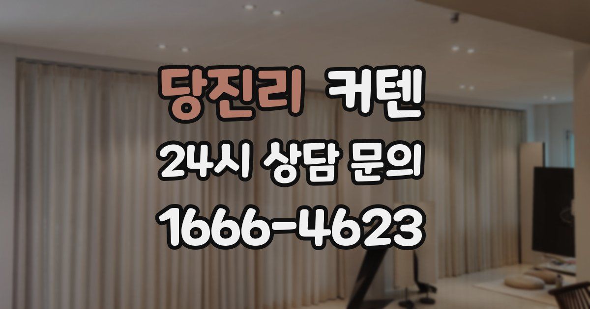 당진리 커텐